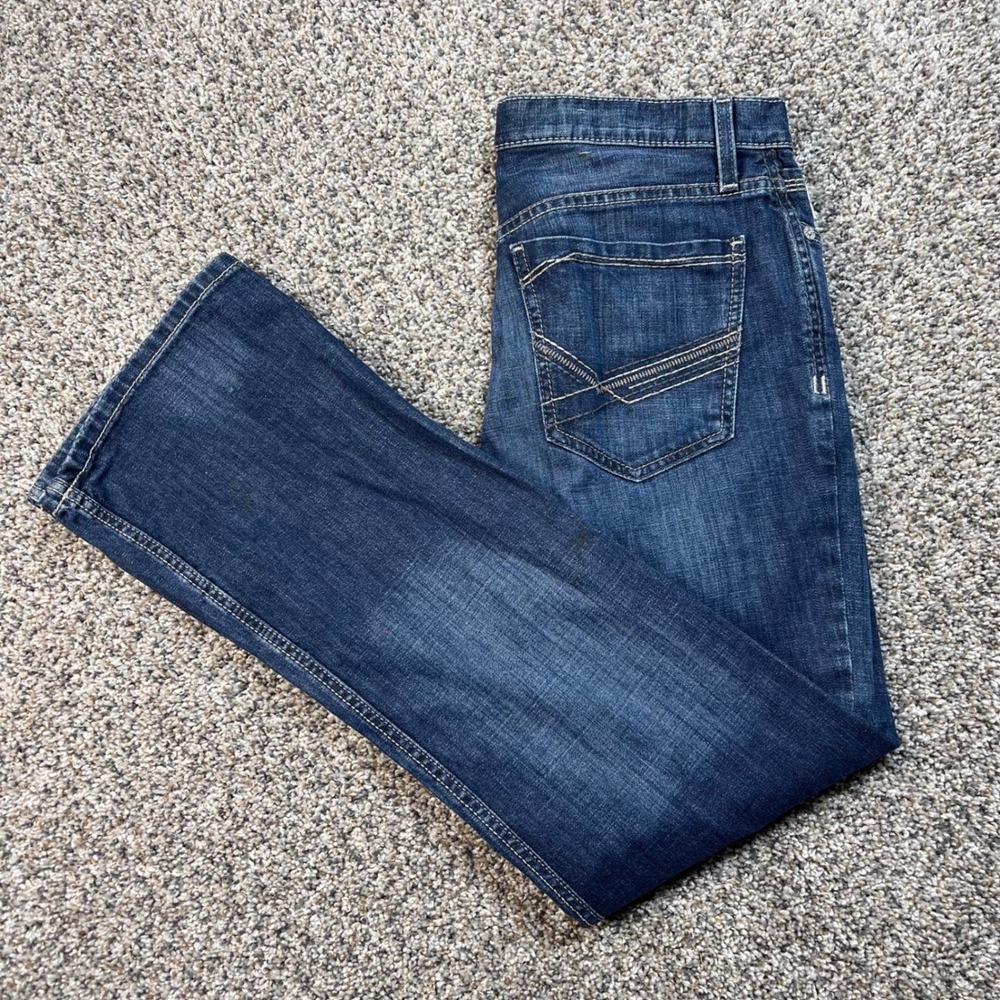 Cinch Ian Men's 32x31 Slim Fit Bootcut Jeans Dark Wash Stretch Denim MB65436001
